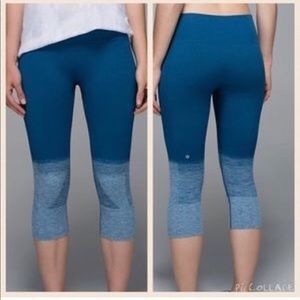 Lululemon seamless blue leggings